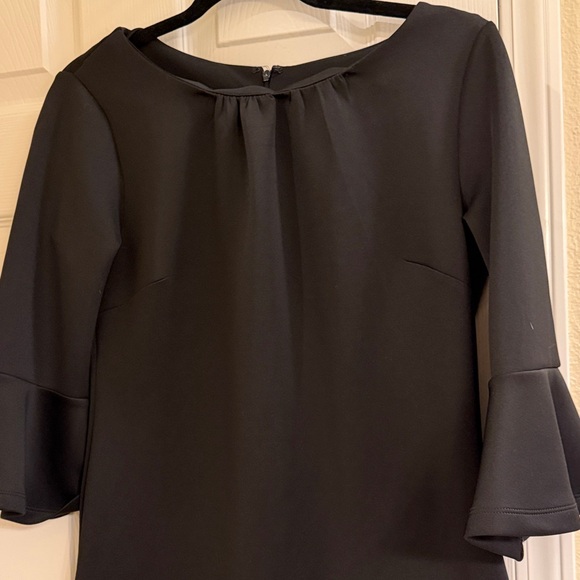New York & Company Women’s Black Women's office Dress size Medium bell sleeves - Picture 2 of 6